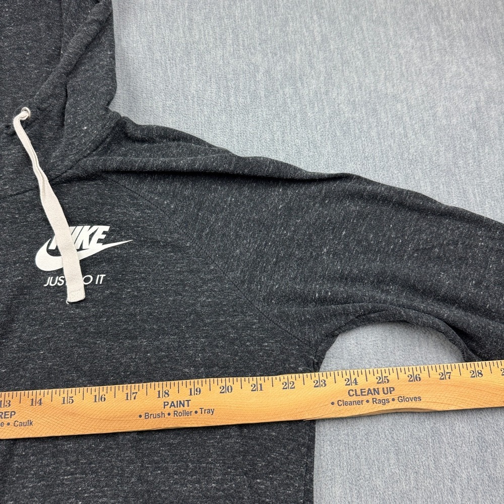 Nike Jacket Women XL Gray Lightweight Full Zip Hoodie Fleece Gym Workout Train - Picture 8 of 12